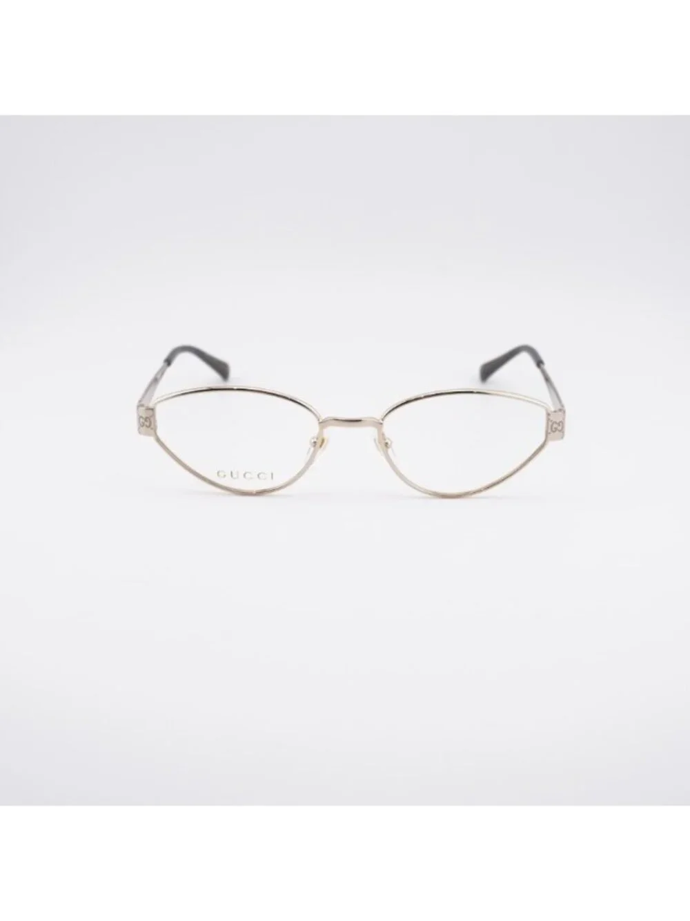 Gucci GG1853O 001 Eyeglasses Gold with GG Pattern 54mm Cat Eye Frame